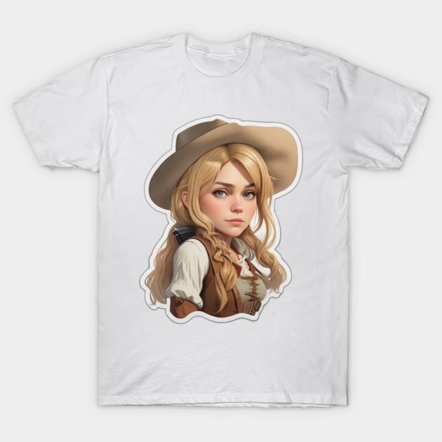 Sadie Adler | Red Dead Redemtpion 2 | Sadie Adler Sticker Design T-Shirt by ABWonderStudio